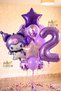 Sanrio Kuromi Age 2 - Purple Hello Kitty Anime Balloon Set