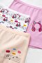 Girl's 6-Piece Cotton Boxer Set with Print, Premium Daily Use (8710-6) - 2