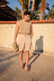 Nolio Beige Viscose Linen Men's Shorts - 4