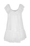 April Girl's Party Dress with Shiny Piping Collar and Skirt Ruffles - 5