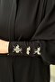 Sleeve Ends Stone Embroidered Balloon Sleeve Ferace - 4