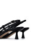 Women's Genuine Leather Black Heeled Shoes - 6