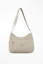 Women's Water Resistant Fabric 5 Compartment Cross Strap Cream Travel and Shoulder Bag