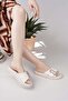 Dvm 033 Beige Massage Sole Buckle Women's Slippers - 4