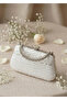 Stone Detailed Chain Strap Bridal Bag Evening Dress Portfolio 12X21 cm - 4