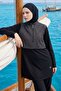 6300A Closed Black Hijab Swimsuit