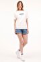 Wl Sorento 11Ss179 4Fx Ecru Women's Short Sleeve T-Shirt - 3