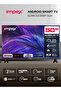 تلفزيون Gloria50Q الذكي بنظام أندرويد QLED مقاس 50 بوصة (أندرويد 14، بدون إطار، رباعي النواة) - أسود