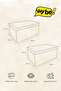 Set of 2 Mega Plus Quilt Storage Bags and Multi-Purpose Organizer 98X50X40 cm - 4