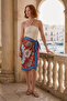 Riviera Paisley Patterned Beach Pareo - Shiny Fabric That Doesn'T Show through - 75X155 cm - 7