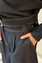 Belt Detailed Jacket Pants Jean Set - 5