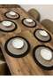 6 Pieces 33x33 Charger Jute, Ameriken Serving, Table Cloth, Charger Gift, Dowry Presentation - 2