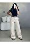 Women's Pleated Wide Leg Woven Trousers - 4