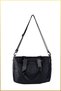 Women's Parachute Fabric Multi-Compartment Travel Bag - Black - 4