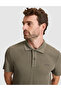 Khaki Slim Fit Knitted Textured Buttoned Polo Collar T-Shirt 50309946-Vr027 - 2