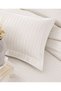 Double Size Hotel Type 83 Thread Cotton Satin White Duvet Cover Set with Elastic - 4