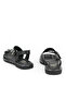 , Women's Genuine Leather Sandals 1611020Z5407 Black - 5
