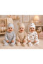 100% Cotton Baby Romper and Hat Set with Booties, 3-Piece Set - Boxed Product