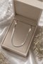 Snake Chain Steel Necklace - Stylish Minimal Design (Silver Color) - 3