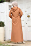 Ahsen غطاء بأزرار TSD231206 تان - 6
