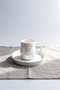 Pearl Porcelain Luster Coffee Cup Set for 6 People - 6
