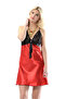 Zngzrmll Red Lace Satin Nightgown - M-383 - (102624) Size S/M - 3