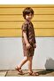 2-5 Years Old Set with Empirme Shirt - Brown