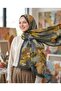 شال فريش - نمط هايل - EM002-09 - أخضر، ألوان صفراء