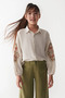 8-14 Years Old Cappadocia Girl's Pants Suit -Cream- - 2