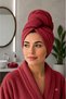 Hair Towel/Hair Bonnet Towel/Hair Towel with Elastic Buttons/100% Cotton Hair Towel