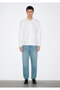M Heart Embroidered White Shirt Oversize / Wide Cut 0211917-620 - 5