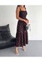 Women's Viscose Fabric Guiped Strap Floor Dress Length 125 cm - 3