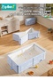 Baby Bath Tub, Collapsible Baby Bathtub, Portable Bath Tub with Non-Slip Base+Shower Cap+5 Ocean Balls+4 Duckling Toys, Large Capacity, for 0-8 Years Old Toddlers and Kids - 5