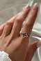 Zircon Stone Women's Steel Ring Gray Color Does Not Tarnish and Does Not Lose Color - 3