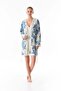 Floral Patterned 2-Piece Nightgown Set with Straps - 4