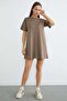 Basic Çimalı Mini Length Modal Dress - 3
