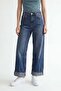 Folded denim trousers - 2
