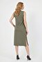 Basic Slit Pocket Midi Dress - 2