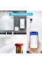 مفتاح إضاءة ذكي باللمس WiFi وBluetooth، لوحة زجاجية للتحكم بالجوال والصوت متوافقة مع Alexa وGoogle Home - 7