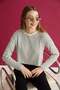 Striped Crop Slim Knitwear Sweater