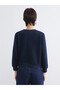 Esvab • Modern & Distinctive Zero Roba Collar Stone-Embellished Women's Sweatshirt - 5
