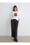 Lcw Vision White Printed Oversize 100% Cotton Women's T-Shirt - 2