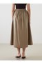 New Season Elastic Waist Pleated Skirt - S5Pq38Z8 - 4