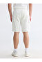 Xside Ecru Regular Fit Men's Gabardine Cargo Shorts - 4