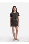 Two Mt Shop Quality Women's Pajama Set with Lace Detail and Shorts - 2