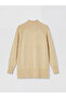 Lcw Modest Yellow Half Turtleneck Oversize Women's Knitwear Tunic - 6