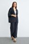 Basic Capri Sleeve Loose 2-Piece Set - 2