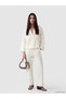 Trendlucky Textured Muslin Women's Trousers with Elastic Waist and Contrast