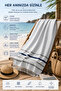 Bathroom Sea Beach Peshtemal Towel 100% Cotton 70x150 Cm - 8