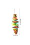 Rainbow Color Wood Blocks Bird Chew Toy With Hanging Chain Cage Parrot Toys Pecking Pet Bird Toy For - 2